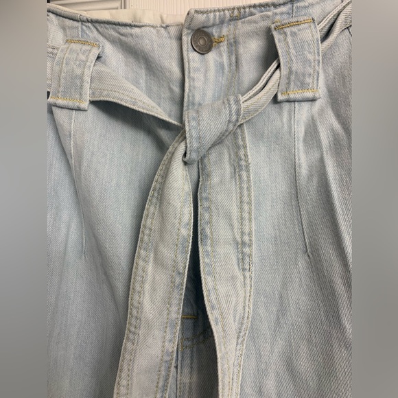 NWT Polo Ralph Lauren Belted Tapered Jeans 100% Cotton High Rise Barrel Style - Picture 6 of 15